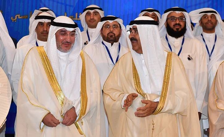 الشيخ مشعل فى حقل يوم المعلم