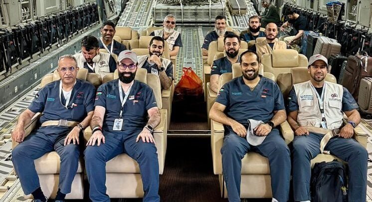 الطاقم الطبي الاغاثي