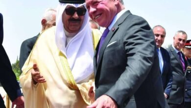 امير الكويت فى الاردن