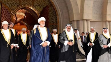 زيارة سلطان عمان الى الكويت