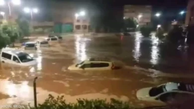سيول فى المغرب والسلطات تدعو الي الحذر
