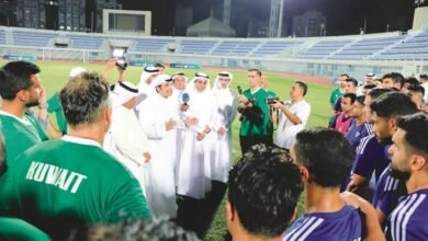 استعدادات مباراة الكويت والعراق فى تصفيات كأس العالم 2026