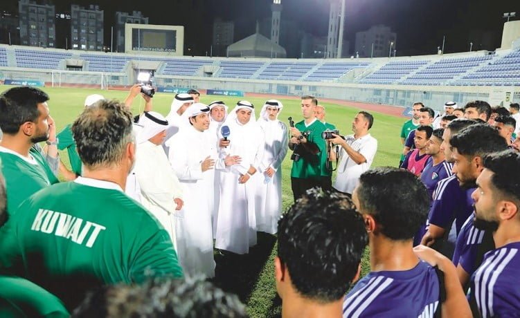 استعدادات مباراة الكويت والعراق فى تصفيات كأس العالم 2026