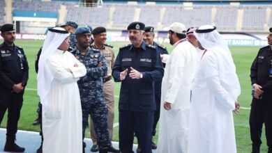 الشيخ سالم النواف وكيل وزارة الداخلية فى ستاد جابر