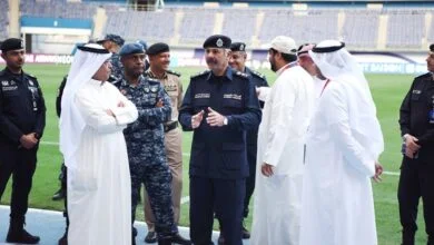 الشيخ سالم النواف وكيل وزارة الداخلية فى ستاد جابر
