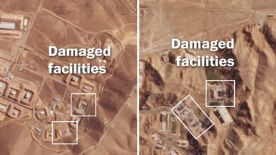 موقع الهجوم الإسرائيلي علي إيران