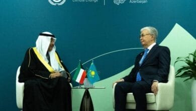 لقاء ولي العهد مع رئيس كازاخستان علي هامش COP29