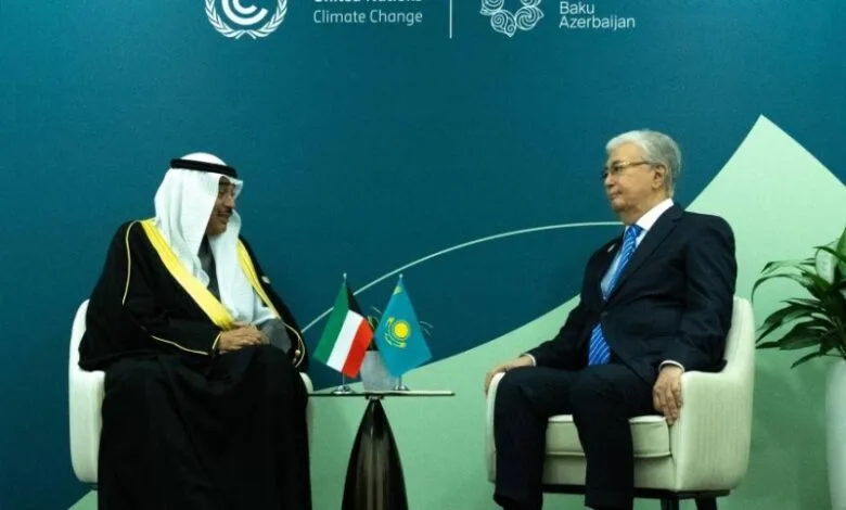 لقاء ولي العهد مع رئيس كازاخستان علي هامش COP29