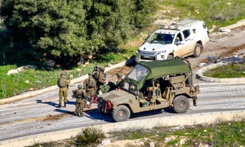 مركبات الجيش الاسرائيلي فى جنوب لبنان