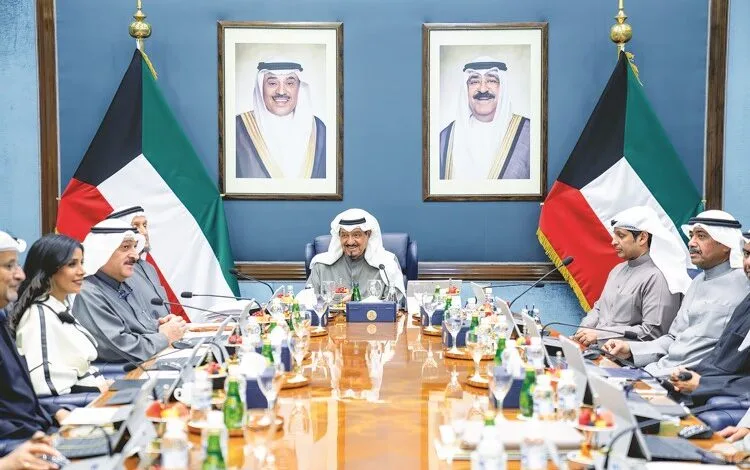 مجلس الوزراء اثناء الاجتماع